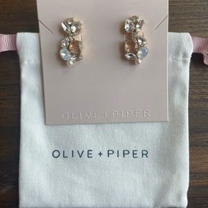 Olive & Piper Domenica clip on earrings gold bridal